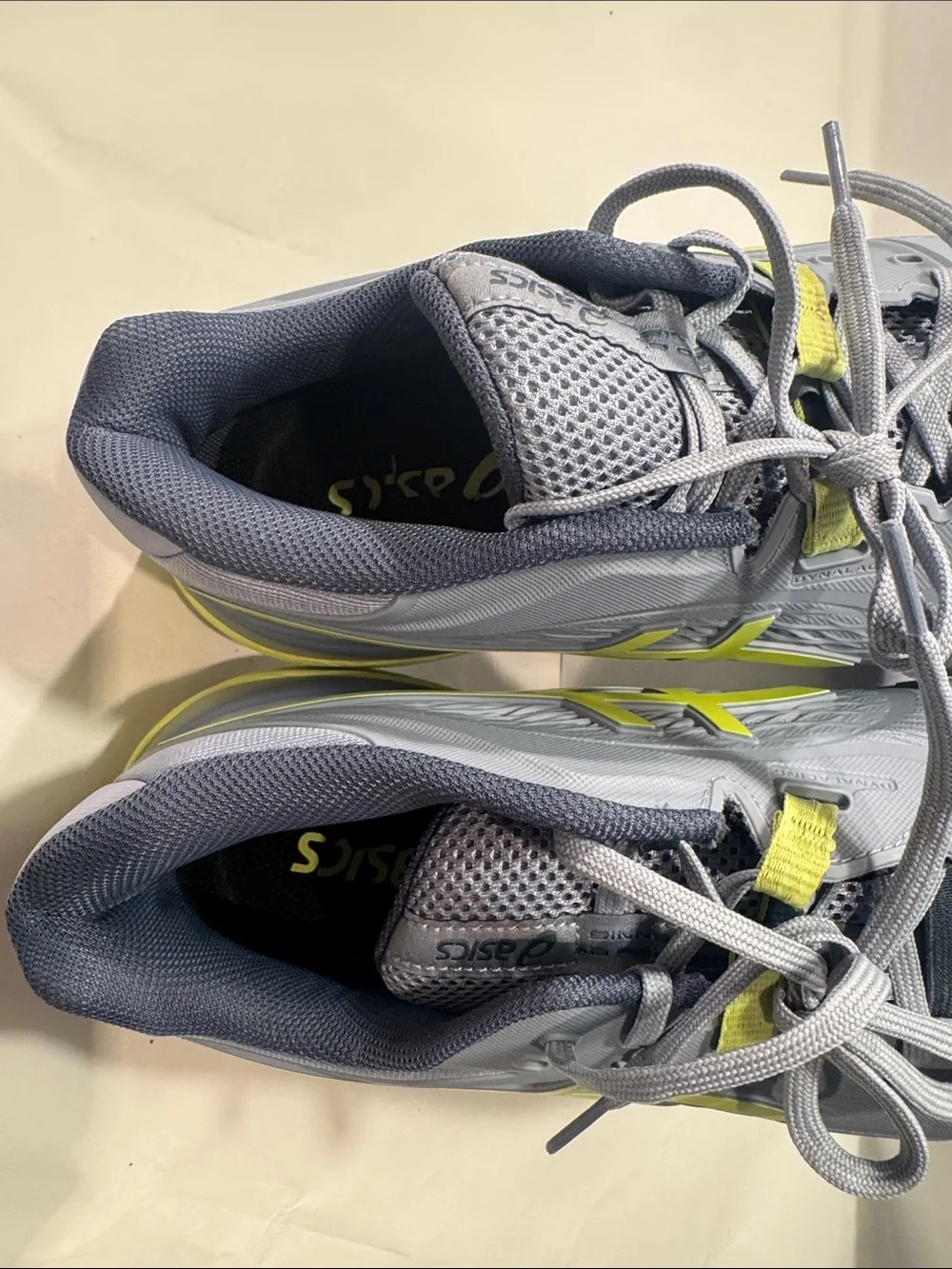 ASICS Gel Resolution X Wide Men’s 9 Tennis Shoes Gray Lime NEW $160